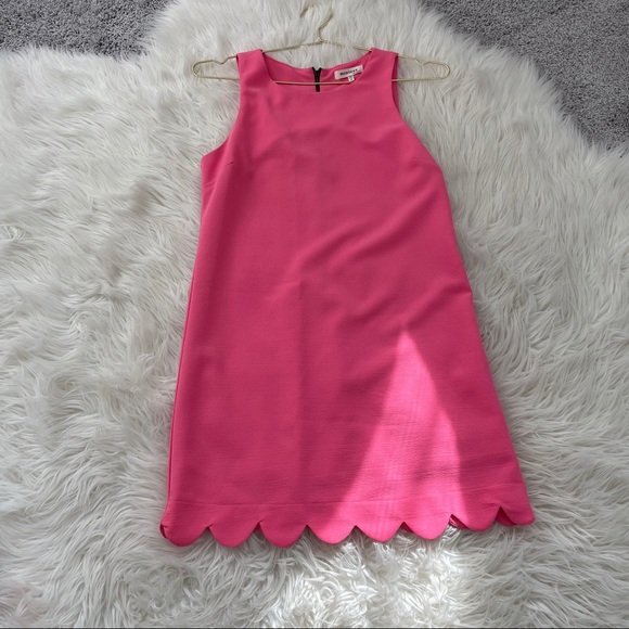 Dresses & Skirts - Monteau Hot Pink Scalloped Dress